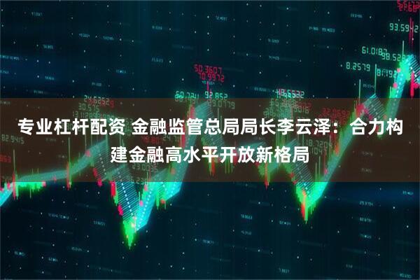 专业杠杆配资 金融监管总局局长李云泽：合力构建金融高水平开放新格局